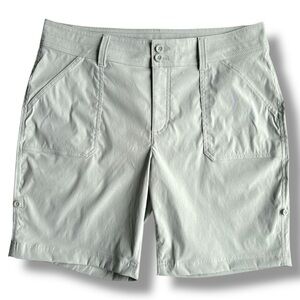 Eddie Bauer Sage Green Rolled Hem Bermuda Shorts Lightweight Casual